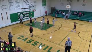 Cassville vs Highland High School Boys Basketball [upl. by Wake]