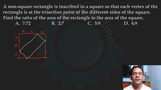 CE Refresher Preboard  Rectangle Inscribed in a Square [upl. by Joash]