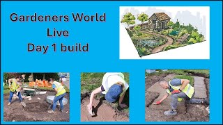 Gardeners World Live build day 1 [upl. by Yatnod]