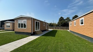 Nieuwe chalets aan de buitenrand van Vakantiepark de Boomgaard Zeeland [upl. by Yanrahc]