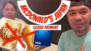 McDonald’s Japan walang rice and spaghetti  using my Gcash card for payment [upl. by Cave84]