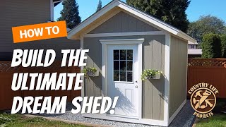 How to Build a Shed  Complete Shed Build From The Ground Up  15 Video Tutorials [upl. by Weasner729]