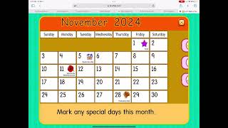 Starfall Calendar of November 2024 [upl. by Gough]