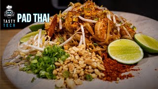 How To Make The Best Authentic Shrimp Pad Thai Recipe wTamarind Wok Cooking  Tasty Tech [upl. by Elletsirhc]