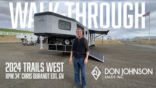 2024 Trails West RPM 34 Chris Burandt Edt GN WalkThrough [upl. by Siusan441]