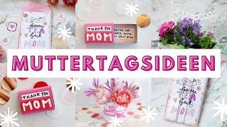 DIY MUTTERTAGS GESCHENKE ❤️  4 Ideen zum Muttertag 2021  Basteln mit Papier  TRYTRYTRY [upl. by Jasisa]