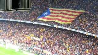 Cry for Catalan independence during the classic Barça  Real Madrid [upl. by Hazlip415]