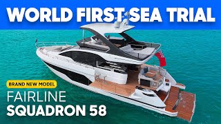 Driving the £16 Million Fairline Squadron 58 [upl. by Aicina]