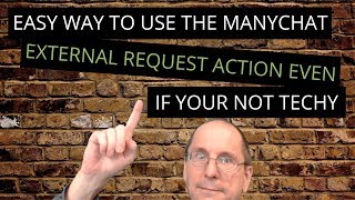 How to use the ManyChat External Request even if you are not techy [upl. by Gnagflow]