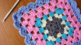 Tutorial Como tejer el borde de una manta al crochet Español [upl. by Merchant]