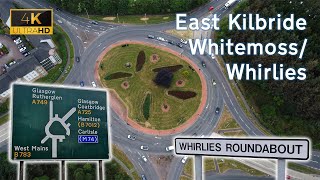 Whirlies  Whitemoss Roundabout East Kilbride  20 Minute ASMR Traffic Loop  Aerial View 4K [upl. by Festatus]