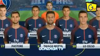 PRIMEIRO TEMPO DE PSG 3 x 1 Caen Melhores Momentos NEYMAR E MBAPPE JOGANDO MUITO 2017 20122017 [upl. by Chrystel]