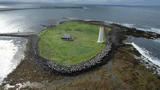 GRÓTTA REYKJAVIK 4K NATURE RESERVE Flight 1 290821 [upl. by Rafe]