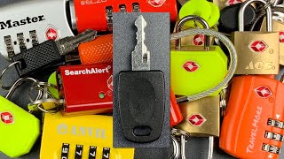 795 TSA Master Keys — Why You Should NEVER Use Travel Locks Except on Luggage [upl. by Cathie]