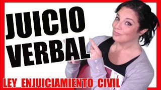 JUICIO VERBAL CIVIL 1️⃣ OPOSICIONES JUSTICIA ✅LEY DE ENJUICIAMIENTO CIVIL [upl. by Diannne12]