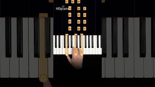 EASY piano for the brokenhearted pianotutorial shorts [upl. by Abdella]