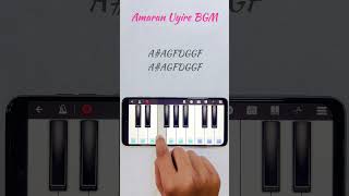 Amaran Uyire BGM  Piano Notes  shortsfeed shorts shortvideo [upl. by Edora]