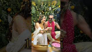 Karishma Tanna Varun Bangera Wedding Functions [upl. by Ahsemrac]