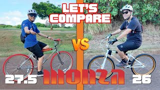 Comparing the new Monza 275 XL Cruiser to the Monza 26 bmxcruiser [upl. by Ardnala969]