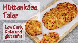 LOW CARB amp KETO Hüttenkäse Taler  NUR 15g KH  vegatarisch amp soooo lecker [upl. by Artenahs]