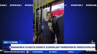 Alcaldesa de Cajicá habló para las cámaras del canal 8 [upl. by Tove]