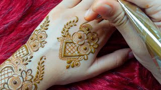 Leafy Henna Design  Mehers Henna [upl. by Ariec]