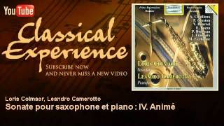 Yvon Bourrel  Sonate pour saxophone et piano  IV Animé  ClassicalExperience [upl. by Imoen826]