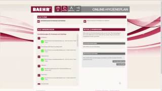 BAEHR Online Hygieneplan  3 Schritt  Desinfektionsplan erstellen [upl. by Assylem23]