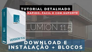 Como baixar instalar e ativar o Lumion 11  120gb em blocos texturas matérias efeitos e suporte [upl. by Audun980]