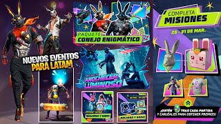 FILTRÓ TODOS LOS EVENTOS DE LA PRÓXIMA AGENDA SEMANAL DE FREE FIRE  RULETA CONEJOS TEXTUREROS amp MAS [upl. by Mohkos]