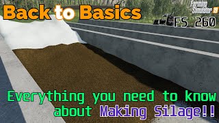 Farming Simulator 19  Back to Basics  A beginners guide to Making Silage [upl. by Anilatac234]