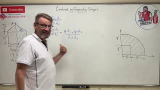 Statics Lesson 38  Intro Centroids by Composite Shapes Table Method [upl. by Darb]