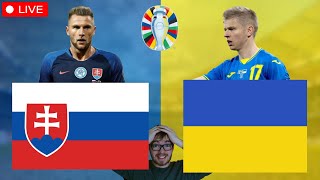 Slowakei  Ukraine  UEFA EURO 2024 LIVE [upl. by Anifad732]