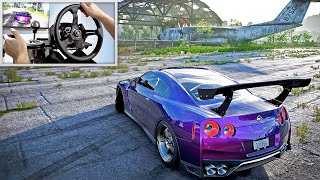 Drifting 1000bhp Nissan GTR  Forza Horizon 5 w900° Steering Wheel [upl. by Aser377]