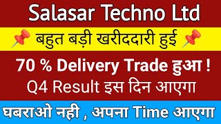 Salasar Techno share latest news today  Salasar techno news today  Salasar techno share [upl. by Jimmy]