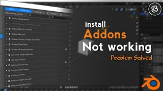 Install addons not working in Blender  problem solved Blender 29 [upl. by Herson]