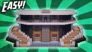 Minecraft How To Build A Modern Mansion House Tutorial 23 [upl. by Oinotnas]