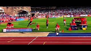 Juan Miguel Echevarria Long Jump 883m Slow Motion [upl. by Kapoor]