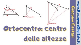 ortocentro e altezze di un triangolo [upl. by Ydnes]