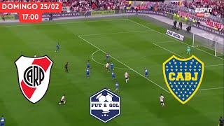 🔴RIVER  BOCA EN VIVO  SUPERCLASICO FUT AND GOL [upl. by Htebazil417]