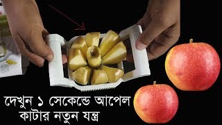 আপেল কাটার যন্ত্র।এক সেকেন্ডে কিভাবে একটি আপেল কাটা যায়।Apple Cutter or Multi chopper full Review [upl. by Pompea]