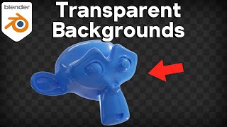 How to Render Transparent Backgrounds in Blender [upl. by Aihsemaj]