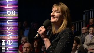 Allegra gets her second question  Newsnight [upl. by Horn]