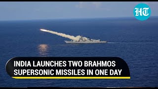 Indias firepower gets boost IAF Navy test two BrahMos supersonic missiles in a single day [upl. by Heathcote]