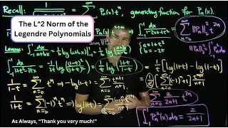 L2 Norms of the Legendre Polynomials [upl. by Skelly]