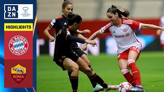 HIGHLIGHTS  FC Bayern München  AS Roma  UEFA Womens Champions League 202324 Deutsch [upl. by Yud]