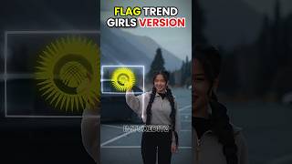 Flag trend girls version 3☠️ shorts edit trollface [upl. by Bard]