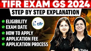 TIFR GS EXAM 2024  How to Fill Application Form  Eligibility  Exam Date StepbyStep Explanation [upl. by Marilin]