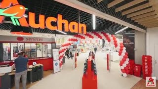 Rénové modernisé et convivial découvrez le nouvel Auchan Dardilly [upl. by Nnilsia]