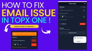 How to solve email problemissue in topx one  topx one email issue [upl. by Sherard]